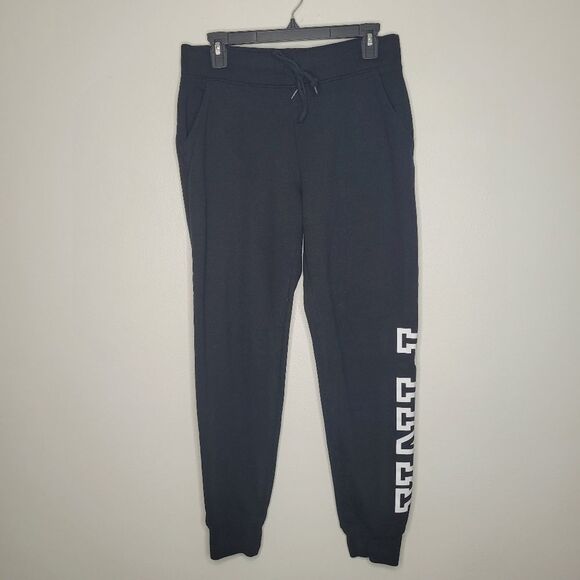 Victoria's Secret PINK black and white Everyday Classic Jogger Pant cozy size M - Picture 1 of 8
